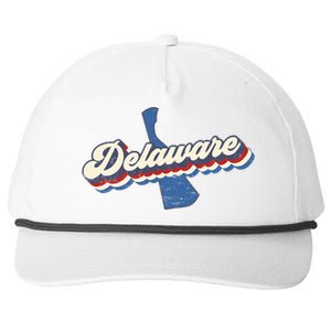 State Of Delaware Retro Logo Snapback Five-Panel Rope Hat