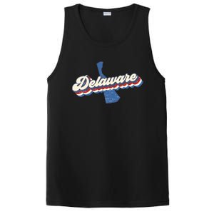 State Of Delaware Retro Logo PosiCharge Competitor Tank