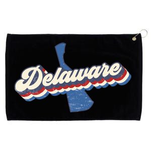 State Of Delaware Retro Logo Grommeted Golf Towel