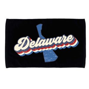 State Of Delaware Retro Logo Microfiber Hand Towel