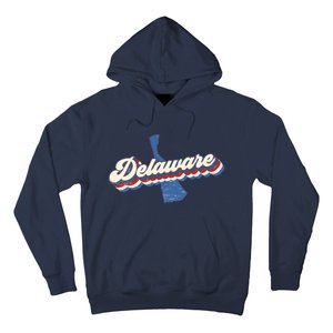 State Of Delaware Retro Logo Hoodie