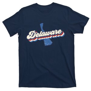 State Of Delaware Retro Logo T-Shirt