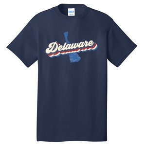 State Of Delaware Retro Logo Tall T-Shirt