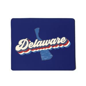 State Of Delaware Retro Logo Mousepad