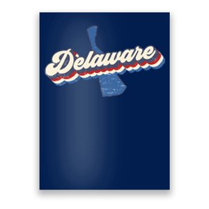 State Of Delaware Retro Logo Poster