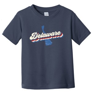 State Of Delaware Retro Logo Toddler T-Shirt