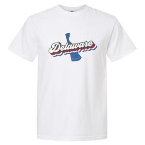 State Of Delaware Retro Logo Garment-Dyed Heavyweight T-Shirt