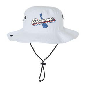 State Of Delaware Retro Logo Legacy Cool Fit Booney Bucket Hat