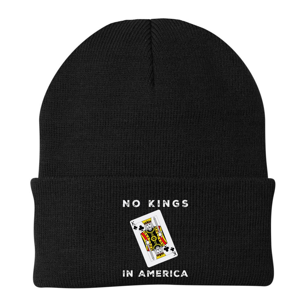Save Our Democracy No Kings In America Statement Beanie