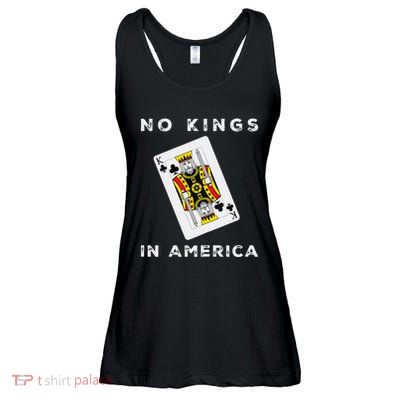 Save Our Democracy No Kings In America Statement Ladies Essential Flowy Tank