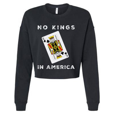 Save Our Democracy No Kings In America Statement Cropped Pullover Crew