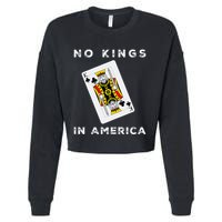 Save Our Democracy No Kings In America Statement Cropped Pullover Crew