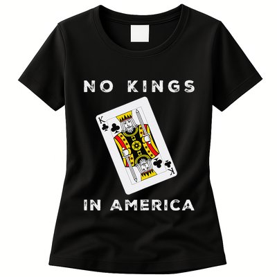 Save Our Democracy No Kings In America Statement Womens T-Shirt