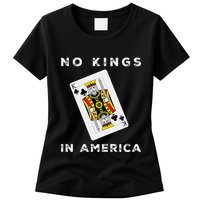 Save Our Democracy No Kings In America Statement Womens T-Shirt