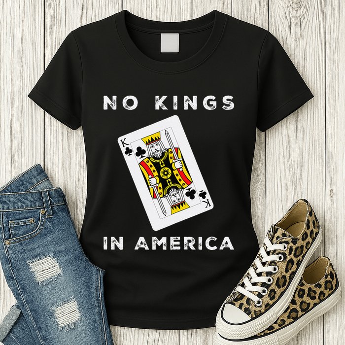 Save Our Democracy No Kings In America Statement Womens T-Shirt