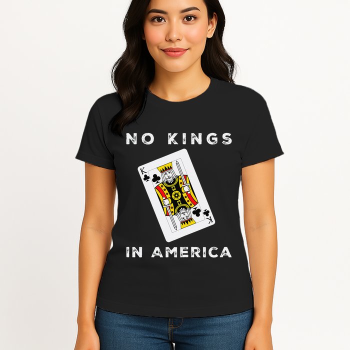 Save Our Democracy No Kings In America Statement Womens T-Shirt