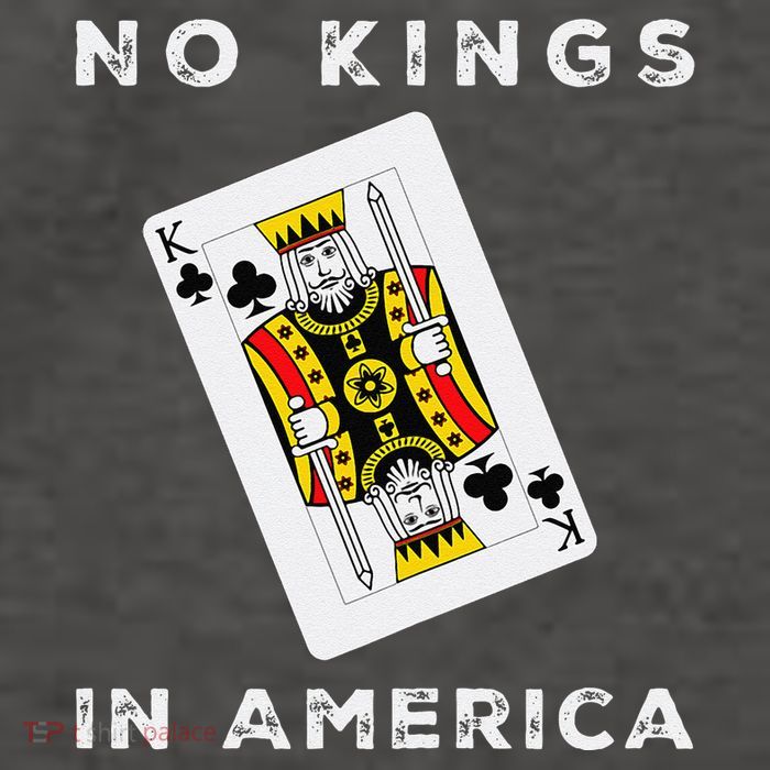 Save Our Democracy No Kings In America Statement Vector Backpack