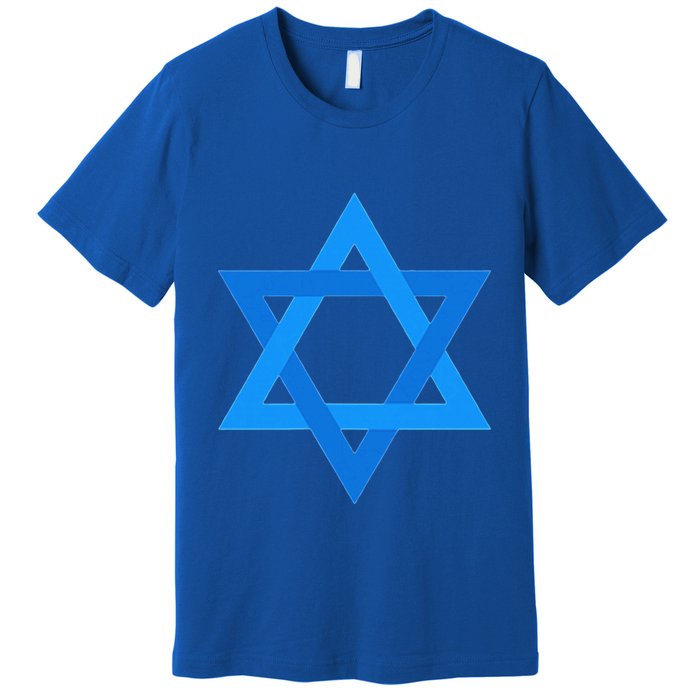 Star Of David Israel Flag Jewish Symbol Premium T-Shirt