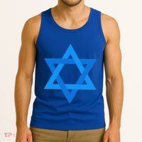 Star Of David Israel Flag Jewish Symbol Tank Top