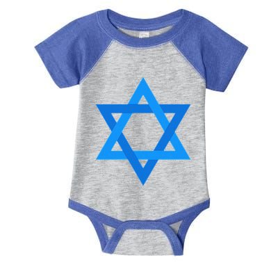 Star Of David Israel Flag Jewish Symbol Infant Baby Jersey Bodysuit