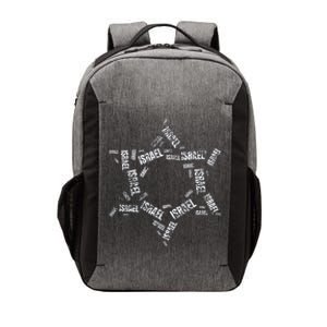 Star Of David Israel Jewish Israeli Flag Text Grunge Retro Vector Backpack