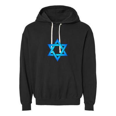 Star Of David Hexagram Judaism Seal Of Solomon Israel Garment-Dyed Fleece Hoodie