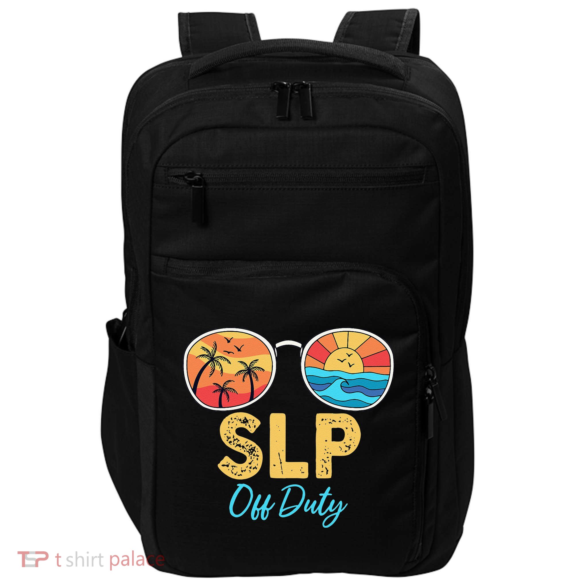 SLP Off Duty Sunglasses Happy Last Day Of School Summer Impact Tech Backpack