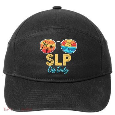 SLP Off Duty Sunglasses Happy Last Day Of School Summer 7-Panel Snapback Hat