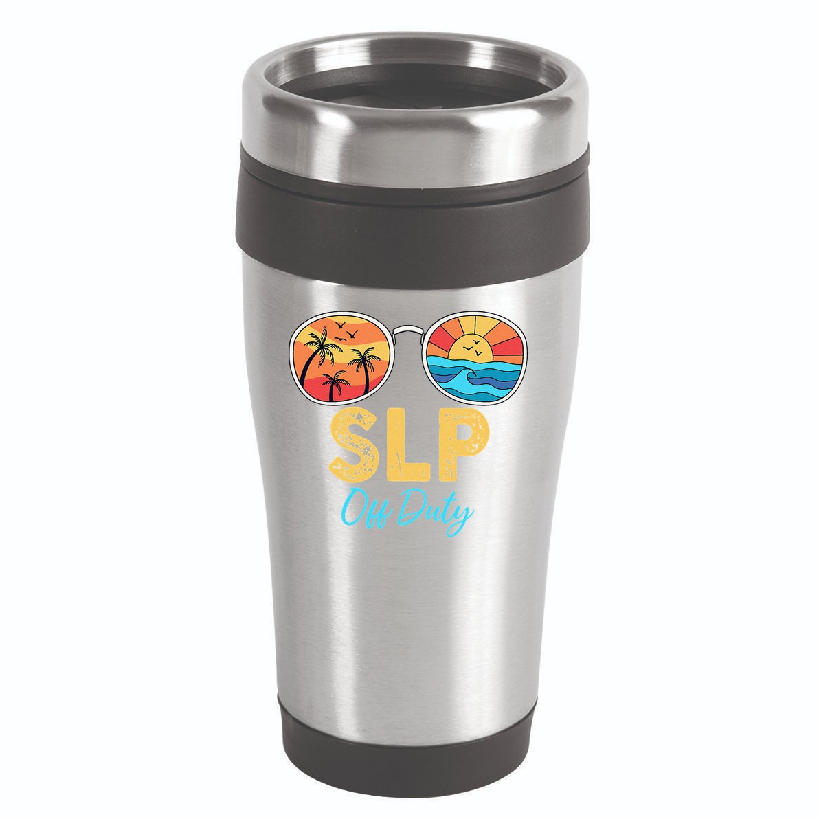 SLP Off Duty Sunglasses Happy Last Day Of School Summer 16oz Travel Tumbler