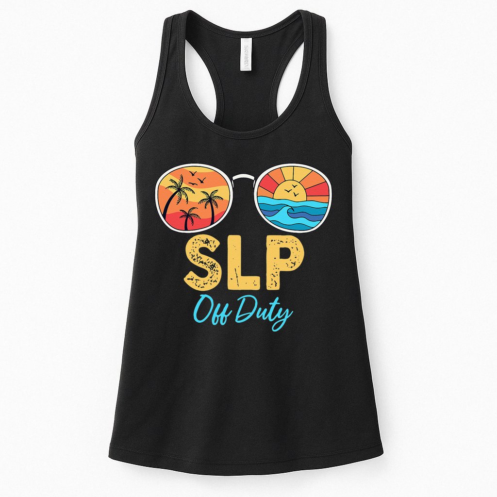 SLP Off Duty Sunglasses Happy Last Day Of School Summer Womens Tank Top