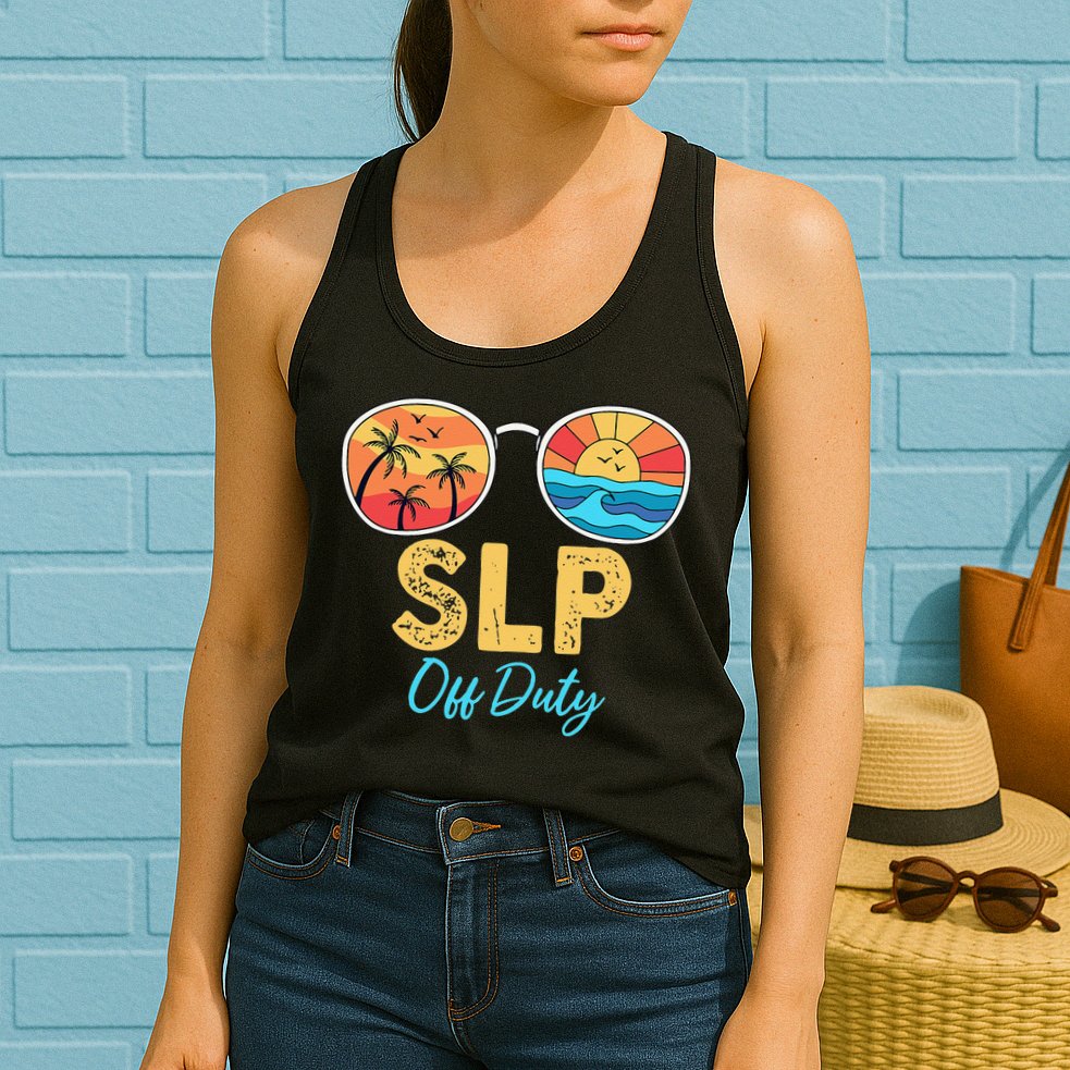 SLP Off Duty Sunglasses Happy Last Day Of School Summer Womens Tank Top