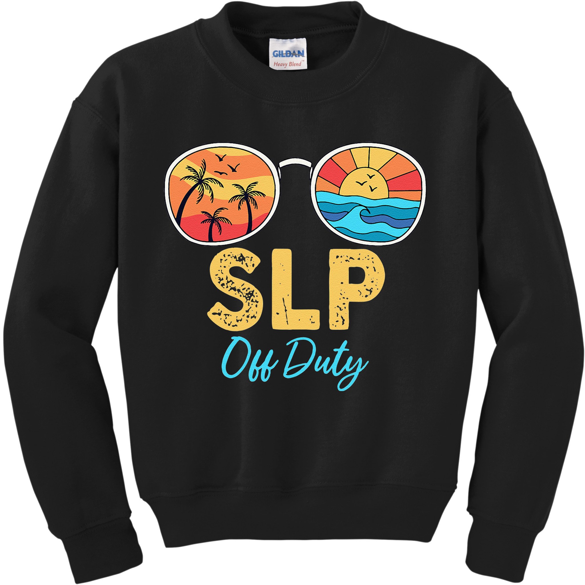 SLP Off Duty Sunglasses Happy Last Day Of School Summer Kids Sweatshirt
