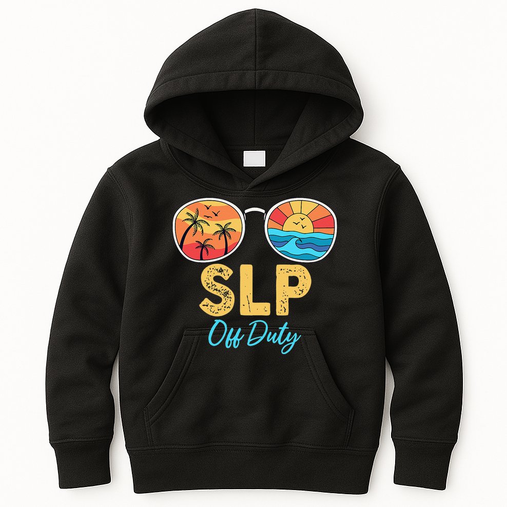 SLP Off Duty Sunglasses Happy Last Day Of School Summer Kids Hoodie