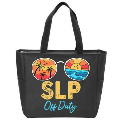 SLP Off Duty Sunglasses Happy Last Day Of School Summer Zip Tote Bag