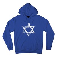 Star of David Pride Israel Jewish Israeli Flag Brush Stroke Hoodie