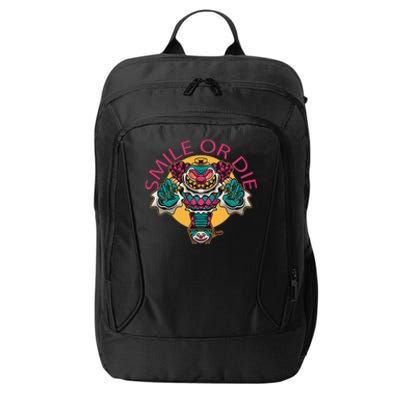 Smile Or Die Scary Clown City Backpack