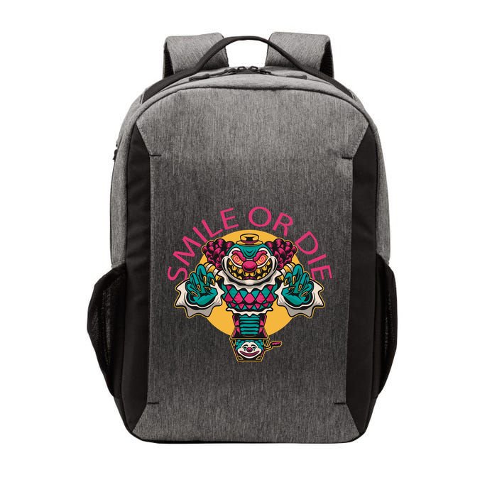 Smile Or Die Scary Clown Vector Backpack