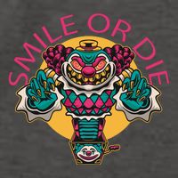 Smile Or Die Scary Clown Vector Backpack