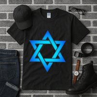 Star Of David Hexagram Judaism Seal Of Solomon Israel Tall T-Shirt