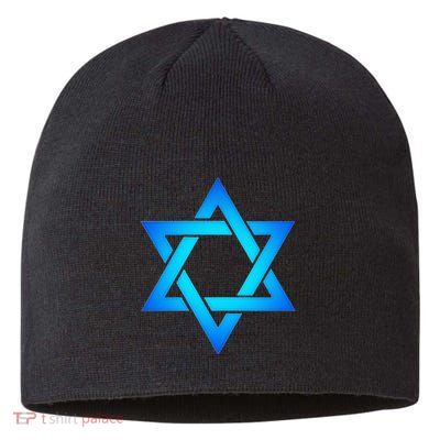 Star Of David Hexagram Judaism Seal Of Solomon Israel Sustainable Beanie