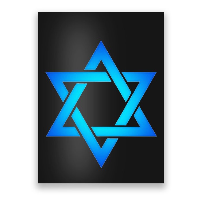 Star Of David Hexagram Judaism Seal Of Solomon Israel Poster