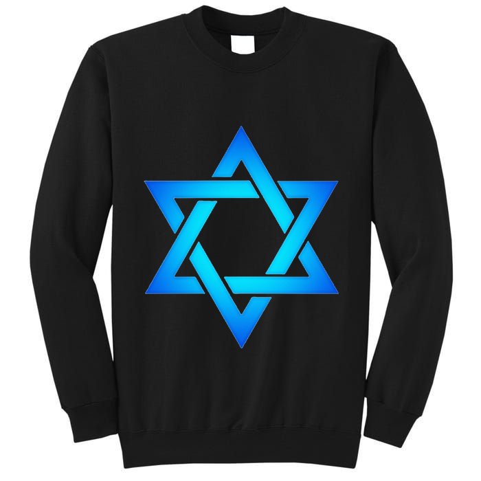 Star Of David Hexagram Judaism Seal Of Solomon Israel Tall Sweatshirt