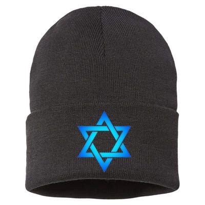 Star Of David Hexagram Judaism Seal Of Solomon Israel Sustainable Knit Beanie