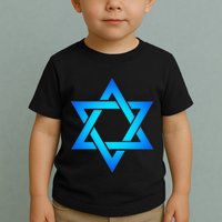 Star Of David Hexagram Judaism Seal Of Solomon Israel Toddler T-Shirt