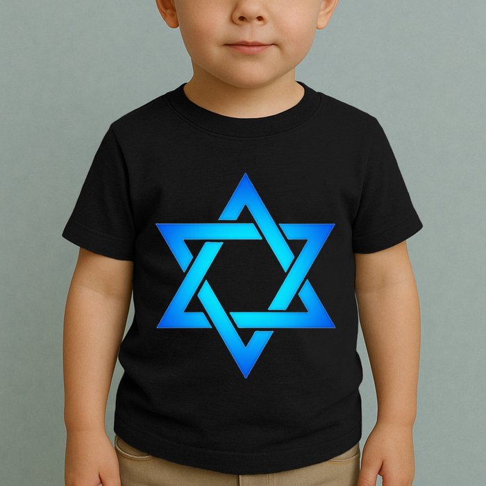 Star Of David Hexagram Judaism Seal Of Solomon Israel Toddler T-Shirt