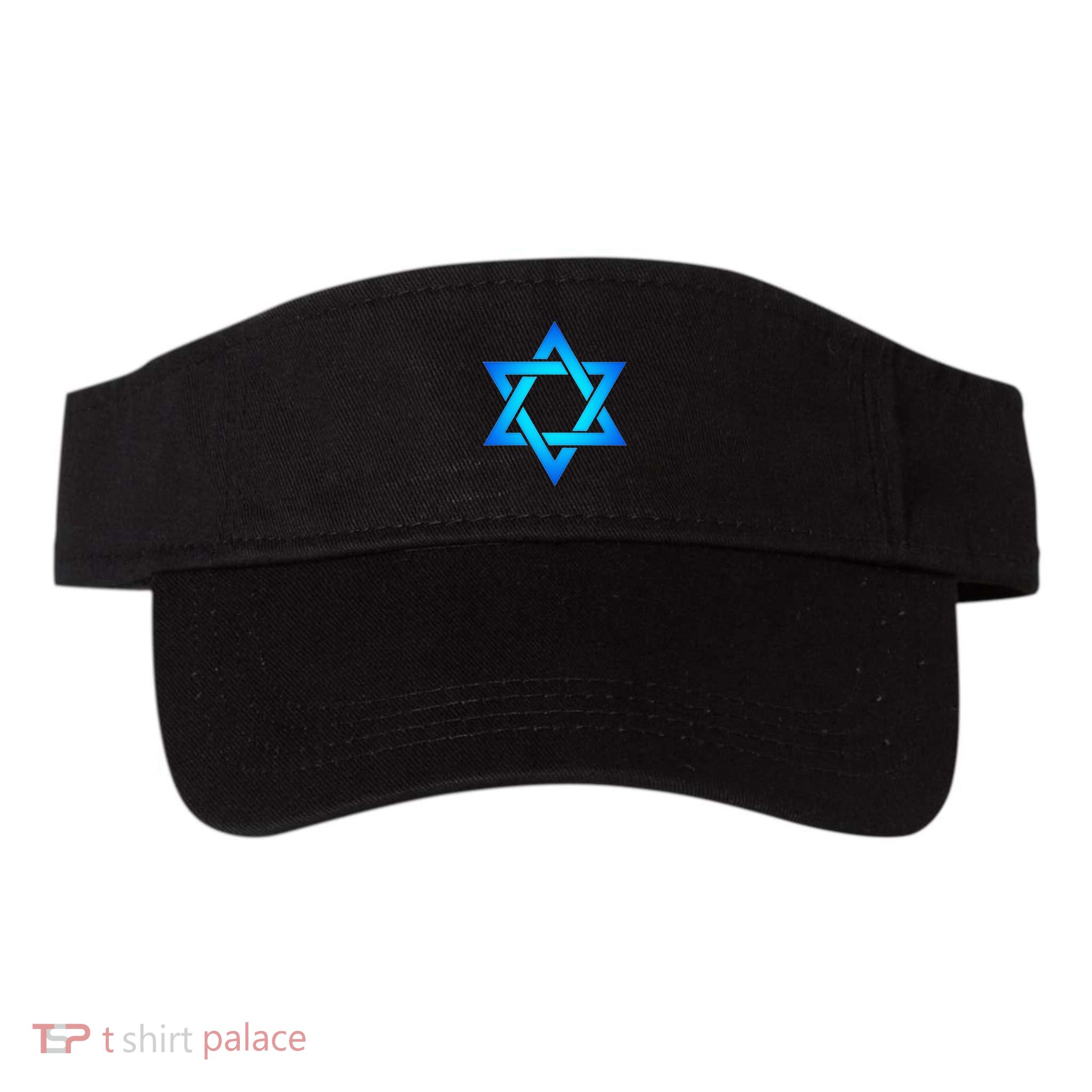 Star Of David Hexagram Judaism Seal Of Solomon Israel Visor