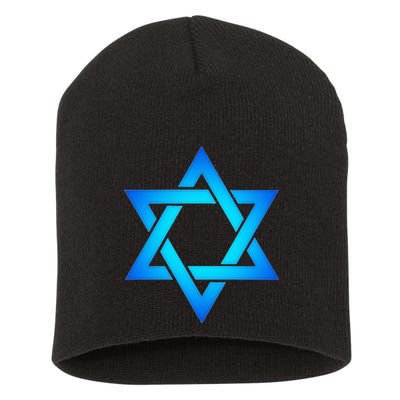 Star Of David Hexagram Judaism Seal Of Solomon Israel Short Acrylic Beanie