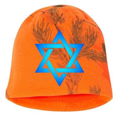 Star Of David Hexagram Judaism Seal Of Solomon Israel Kati - Camo Knit Beanie