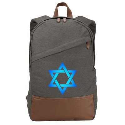 Star Of David Hexagram Judaism Seal Of Solomon Israel Cotton Canvas Backpack