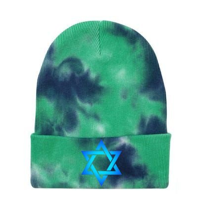 Star Of David Hexagram Judaism Seal Of Solomon Israel Tie Dye 12in Knit Beanie